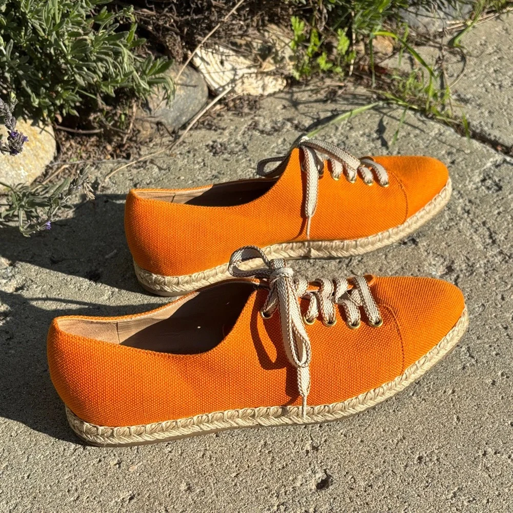 M.‎ Gemi Vibrant Orange Espadrille Sneakers. Sz 9.5-10/EU 40